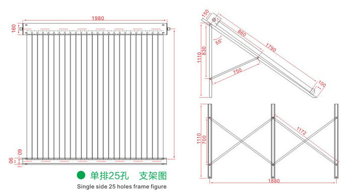 妖精视频高清无码太阳能热水器支架示意图